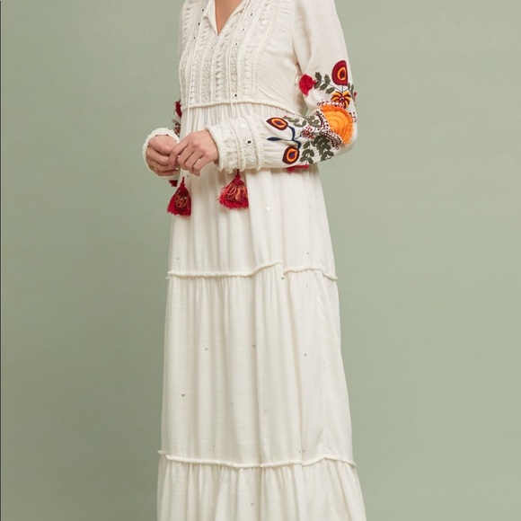 Embroidered and embellished Anthropologie dress - Picture 6 of 8